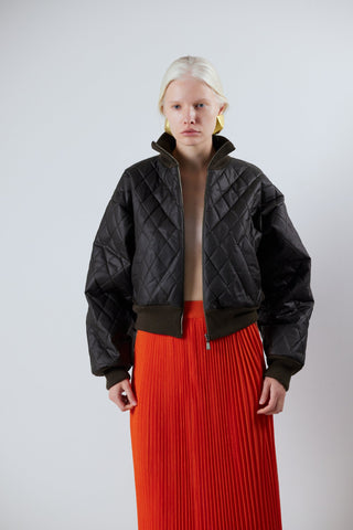 Designer Jacket with Jacquard Cat Detail