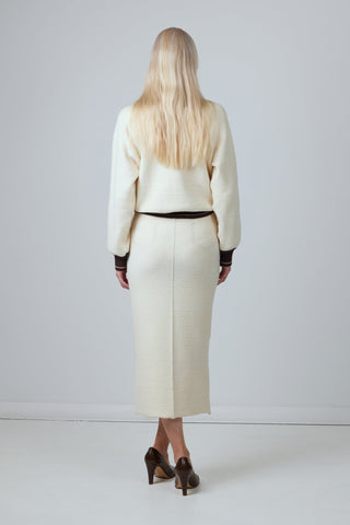 Set: Bomber & Skirt with Statement Details