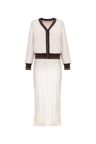 Set: Bomber & Skirt with Statement Details