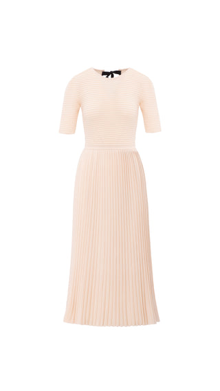 Pleated Knit Dress
