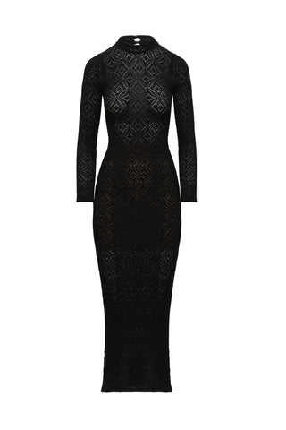 "Star" intarsia knit dress