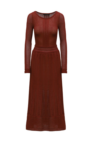 Terracotta textured dress